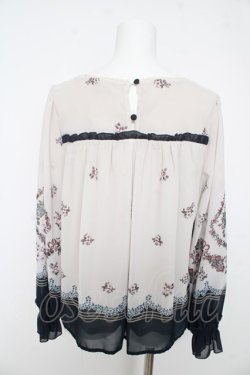 画像2: axes femme / ブーケパネル柄プルオーバー M 紺 Y-26-02-27-016-AX-TO-SZ-ZY