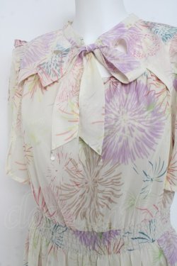 画像3: axes femme / 花火柄ワンピース F 生成り Y-26-02-27-125-AX-OP-SZ-ZY