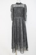 axes femme / ドットチュールxレースドレス F 黒 Y-26-02-27-126-AX-OP-SZ-ZY