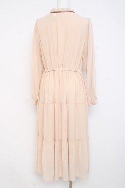 画像2: axes femme / 楊柳シフォンティアードワンピース M 生成り Y-26-02-27-129-AX-OP-SZ-ZY