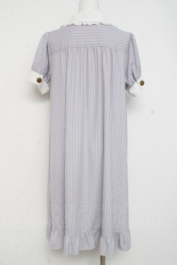 画像2: axes femme POETIQUE / メッセージリボン半袖ワンピース M ラベンダー Y-26-02-27-130-AX-OP-SZ-ZY