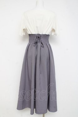 画像2: axes femme / ハイウエストドッキングワンピース F ラベンダー Y-26-02-27-133-AX-OP-SZ-ZY