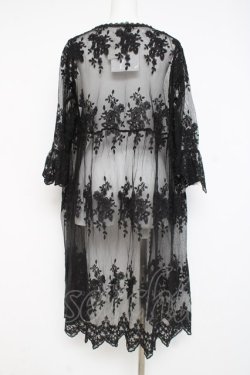 画像2: axes femme / レースロングガウン F 黒 Y-26-02-27-135-AX-TO-SZ-ZY