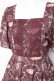 画像3: axes femme / レーヌローズ柄ワンピース M ワイン Y-26-02-27-139-AX-OP-SZ-ZY (3)