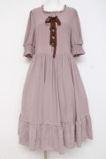 m petit by misako / AMレースアップワンピース LL 中桃 Y-26-02-27-140-LO-OP-SZ-ZY