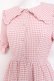画像3: m petit by misako / ギンガムチェックワンピース S 中桃 Y-26-02-27-148-LO-OP-SZ-ZY (3)