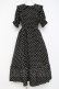 画像1: m petit by misako / 梨地水玉半袖ワンピース S 黒 Y-26-02-27-150-LO-OP-SZ-ZY (1)
