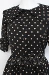 画像3: m petit by misako / 梨地水玉半袖ワンピース S 黒 Y-26-02-27-150-LO-OP-SZ-ZI (3)
