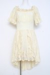 画像1: DARK IN LOVE / Steampunk beige cocktail dress M 生成り Y-26-02-27-157-PU-OP-SZ-ZY (1)