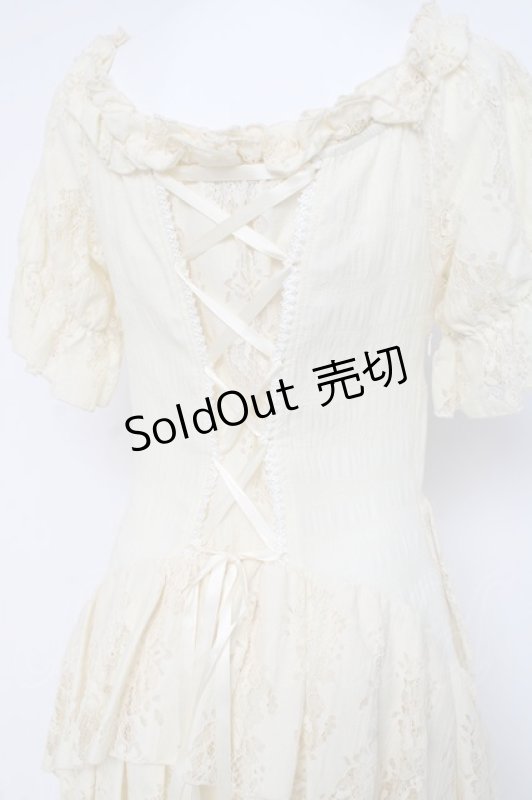 画像3: DARK IN LOVE / Steampunk beige cocktail dress M 生成り Y-26-02-27-157-PU-OP-SZ-ZY (3)