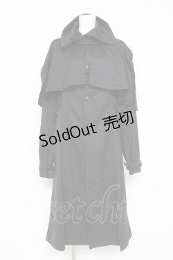 画像1: alice auaa / スリーピースミリタリーコートワンピース  黒 Y-26-02-27-160-AA-OP-AS-ZY