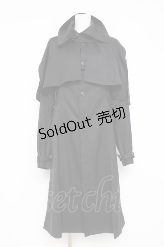 画像1: alice auaa / スリーピースミリタリーコートワンピース  黒 Y-26-02-27-160-AA-OP-AS-ZY (1)