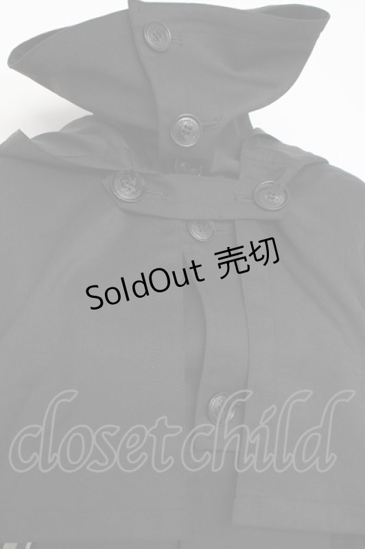 画像5: alice auaa / スリーピースミリタリーコートワンピース  黒 Y-26-02-27-160-AA-OP-AS-ZY (5)