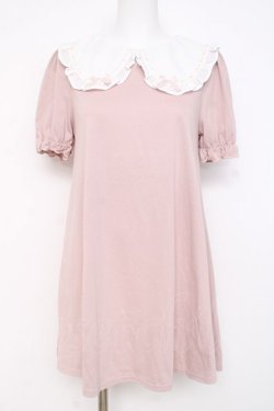 画像1: Ank Rouge / はしごリボンカットワンピース  ピンク Y-26-02-27-161-CA-OP-SZ-ZY