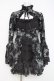 画像1: MARBLE / 姫袖ボレロ付き配色切り替えデコラティブワンピース  グレーバラ柄ワンピース×黒ボレロ Y-26-02-27-166-GO-OP-IG-ZY (1)