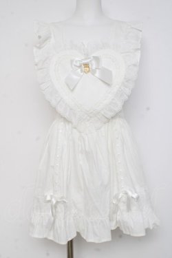 画像1: BABY, THE STARS SHINE BRIGHT / ハートエプロン  シロ Y-26-02-27-167-BA-OP-IG-ZY