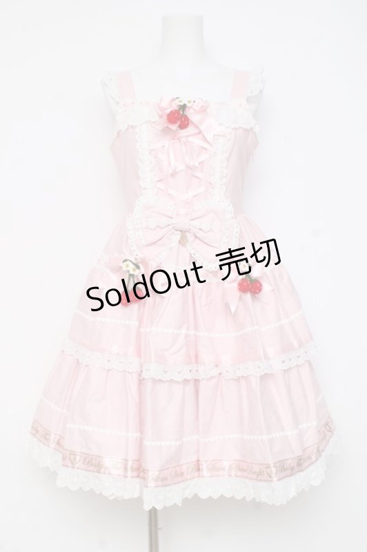 画像1: BABY, THE STARS SHINE BRIGHT / ゆらゆらいちごのHappy Berry Presentジャンパースカート  ピンク Y-26-02-27-168-BA-OP-IG-ZY (1)