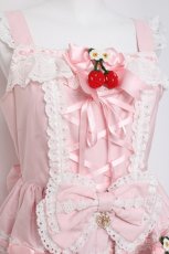画像4: BABY, THE STARS SHINE BRIGHT / ゆらゆらいちごのHappy Berry Presentジャンパースカート  ピンク Y-26-02-27-168-BA-OP-IG-ZY (4)