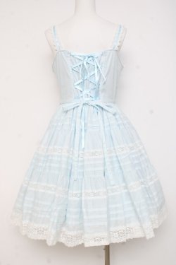 画像2: BABY, THE STARS SHINE BRIGHT / シェリルレーシィジャンパースカート  サックス Y-26-02-27-171-BA-OP-IG-ZY