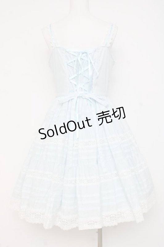 画像2: BABY, THE STARS SHINE BRIGHT / シェリルレーシィジャンパースカート  サックス Y-26-02-27-171-BA-OP-IG-ZY (2)