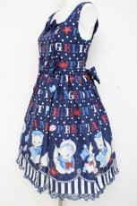画像2: Angelic Pretty / Sailor Marine Kittenジャンパースカート  紺 Y-26-02-27-172-AP-OP-SZ-ZY (2)