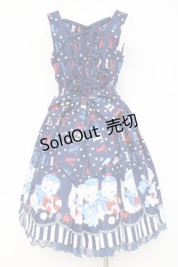 画像3: Angelic Pretty / Sailor Marine Kittenジャンパースカート  紺 Y-26-02-27-172-AP-OP-SZ-ZY