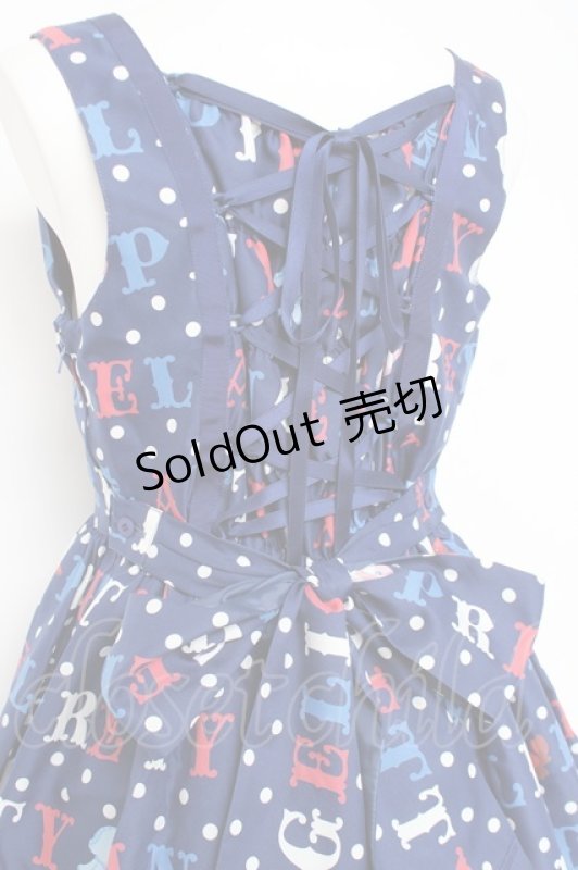 画像4: Angelic Pretty / Sailor Marine Kittenジャンパースカート  紺 Y-26-02-27-172-AP-OP-SZ-ZY (4)