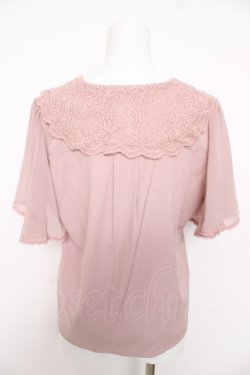 画像2: axes femme / レースセーラー刺繍ブラウス F ピンク Y-26-02-27-024-AX-BL-SZ-ZY