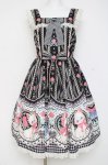 画像1: Angelic Pretty / Be My Valentineジャンパースカート  黒 Y-26-02-27-173-AP-OP-SZ-ZY (1)