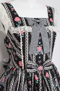 画像5: Angelic Pretty / Be My Valentineジャンパースカート  黒 Y-26-02-27-173-AP-OP-SZ-ZY