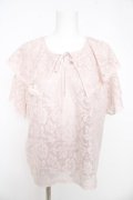 axes femme / 総レースケープトップス F ピンク Y-26-02-27-025-AX-TO-SZ-ZY
