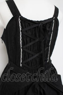 画像4: BABY, THE STARS SHINE BRIGHT / はわせ Floralジャンパースカート＆ミニリボンクリップセット  クロ Y-26-02-27-175-BA-OP-IG-ZY