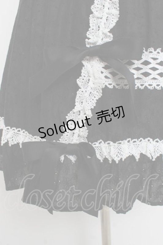 画像6: BABY, THE STARS SHINE BRIGHT / はわせ Floralジャンパースカート＆ミニリボンクリップセット  クロ Y-26-02-27-175-BA-OP-IG-ZY (6)