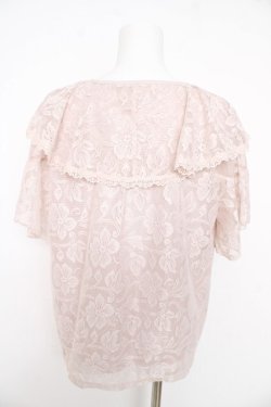 画像2: axes femme / 総レースケープトップス F ピンク Y-26-02-27-025-AX-TO-SZ-ZY