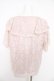 画像2: axes femme / 総レースケープトップス F ピンク Y-26-02-27-025-AX-TO-SZ-ZY (2)