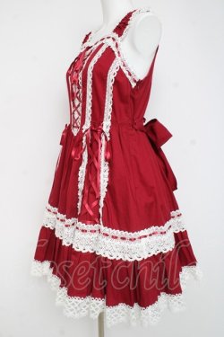 画像2: BABY, THE STARS SHINE BRIGHT / 小さな子猫の魔女さんジャンパースカート  えんじ Y-26-02-27-176-BA-OP-IG-ZY