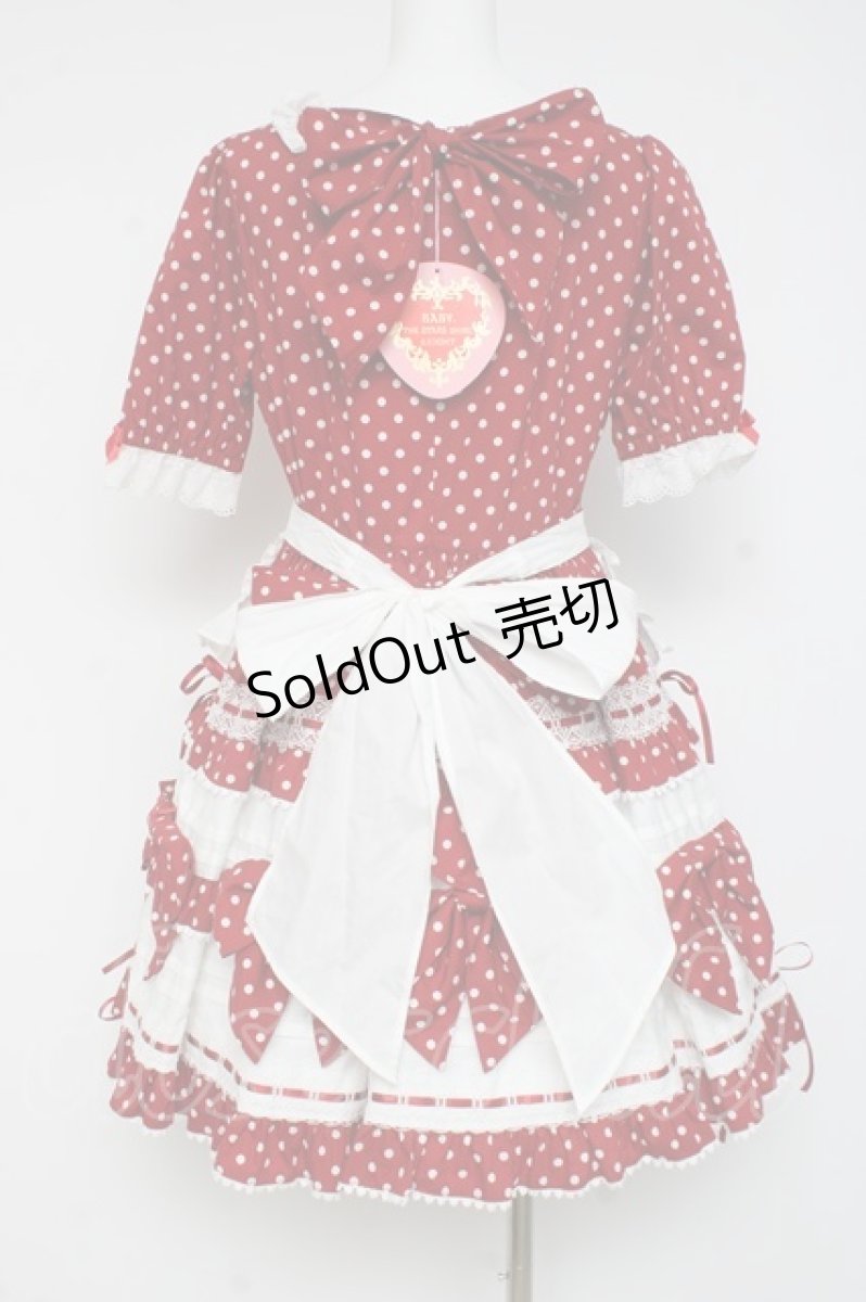 画像3: BABY, THE STARS SHINE BRIGHT / My Sweet Baby Cafe Dotワンピース  えんじ Y-26-02-27-177-BA-OP-IG-ZY (3)