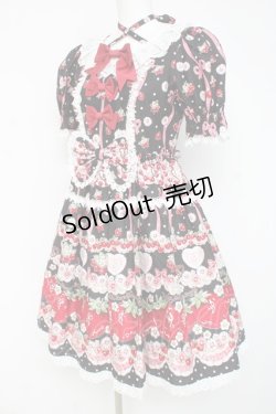 画像2: BABY, THE STARS SHINE BRIGHT / Juicy Strawberry Memory柄ワンピース  クロ Y-26-02-27-180-BA-OP-IG-ZY