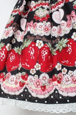 画像6: BABY, THE STARS SHINE BRIGHT / Juicy Strawberry Memory柄ワンピース  クロ Y-26-02-27-180-BA-OP-IG-ZY (6)