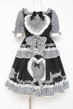 画像1: BABY, THE STARS SHINE BRIGHT / Sweet My Secret Heartワンピース  黒 Y-26-02-27-183-BA-OP-SZ-ZY