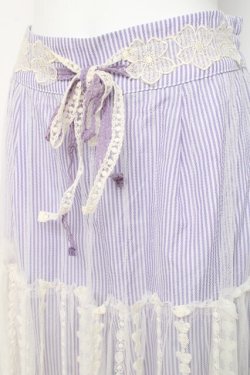 画像3: axes femme / レースレイヤードスカート  パープル Y-26-02-27-184-AX-OP-SZ-ZY