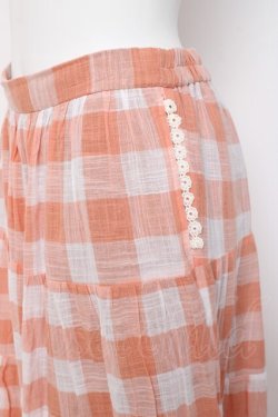 画像3: axes femme / ティアードボリューミースカート M オレンジ Y-26-02-27-187-AX-SK-SZ-ZY