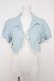 画像1: axes femme / フリルシャツ風ボレロ M サックス Y-26-02-27-029-AX-TO-SZ-ZY (1)