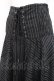 画像3: Ozz Croce / ストライプロングスカート  黒 Y-26-02-27-188-OO-SK-SZ-ZY (3)