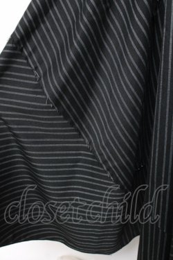 画像4: Ozz Croce / ストライプロングスカート  黒 Y-26-02-27-188-OO-SK-SZ-ZY