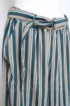 画像3: axes femme / マルチストライプワイドパンツ  グリーン Y-26-02-27-191-AX-PA-SZ-ZI (3)