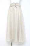 画像1: F＆A / バックリボン２wayコルセットチュールスカート  生成り Y-26-02-27-193-LO-SK-SZ-ZI (1)