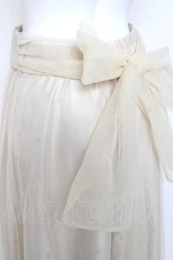 画像3: F＆A / バックリボン２wayコルセットチュールスカート  生成り Y-26-02-27-193-LO-SK-SZ-ZY