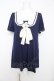 画像1: axes femme / 襟取り外しAラインチュニック  紺 Y-26-02-27-031-AX-OP-SZ-ZY (1)