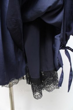 画像4: axes femme / サテンドロストスカウチョ  紺 Y-26-02-27-200-AX-PA-SZ-ZY